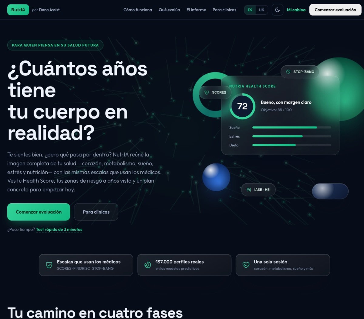 Dana Assist · NutrIA by Gainers Digital Studio