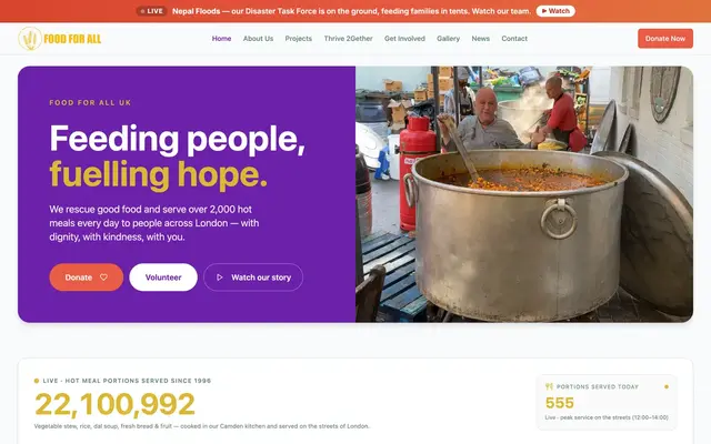 Food For All website