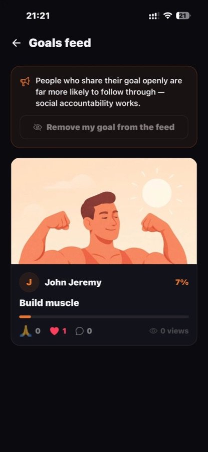 Gainers goals feed screen