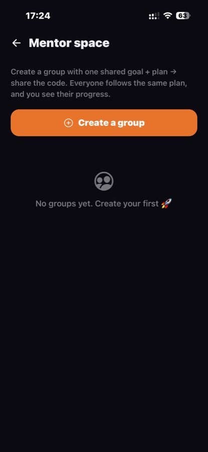 Gainers AI mentor screen