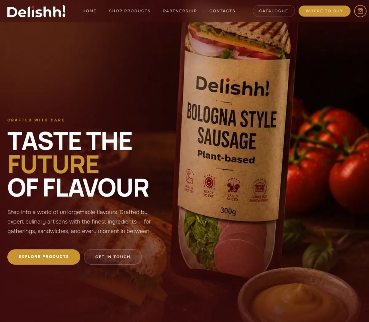 Delishh website
