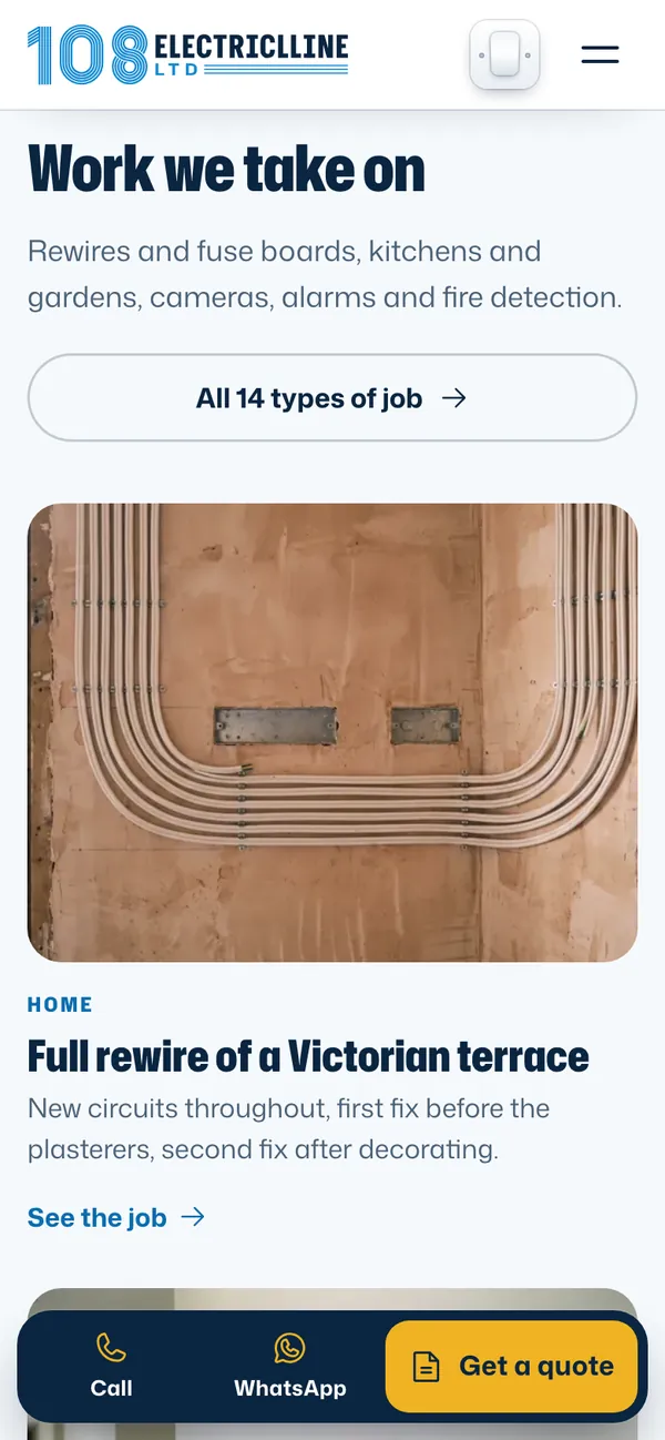 108 Electriclline: Real types of job (phone)