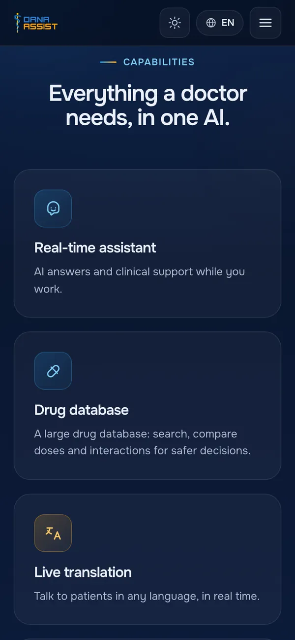 Dana Assist: Six capabilities, one grid (phone)