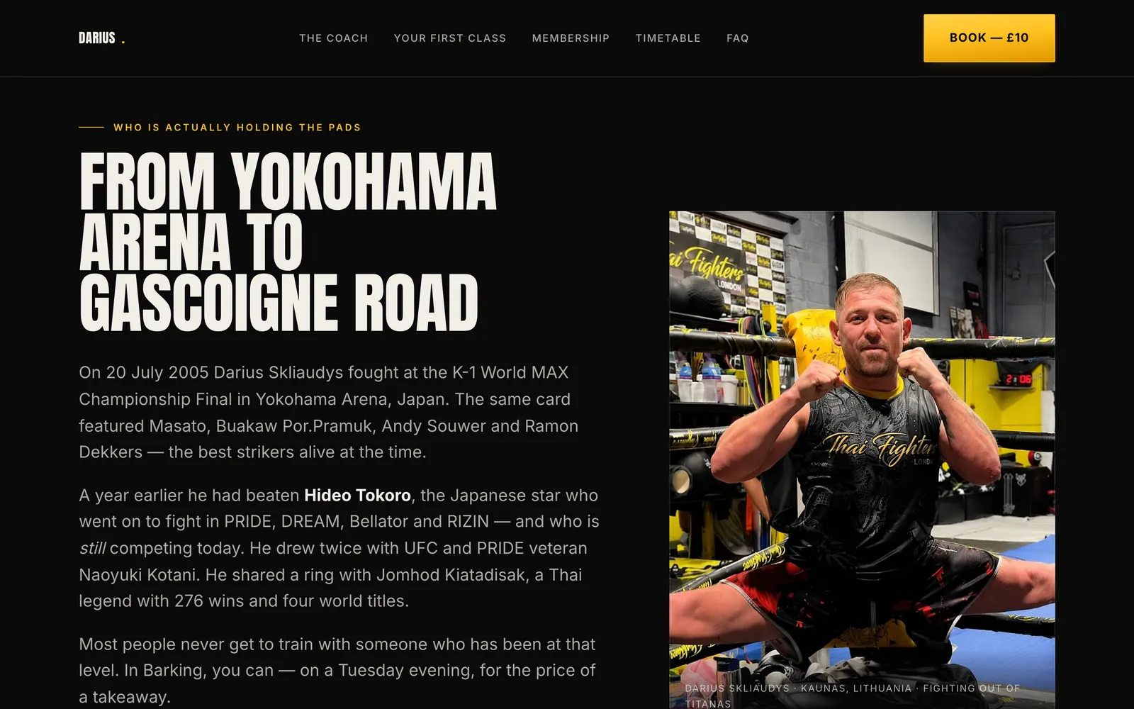 Darius Skliaudys: From Yokohama to Barking