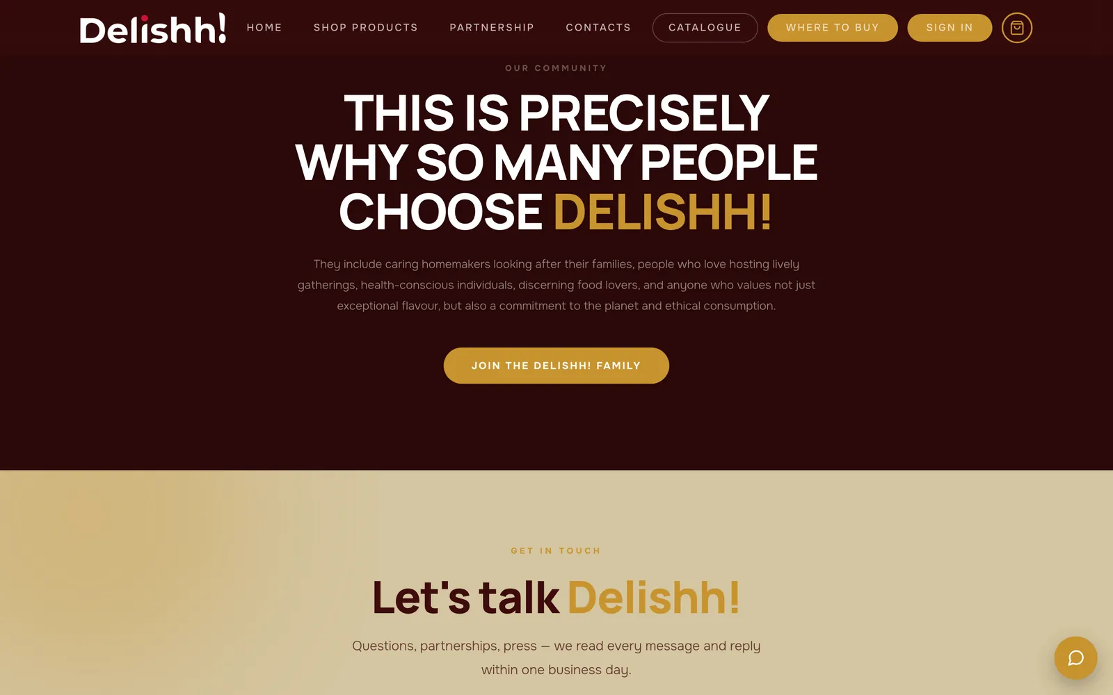 Delishh: Who chooses Delishh!
