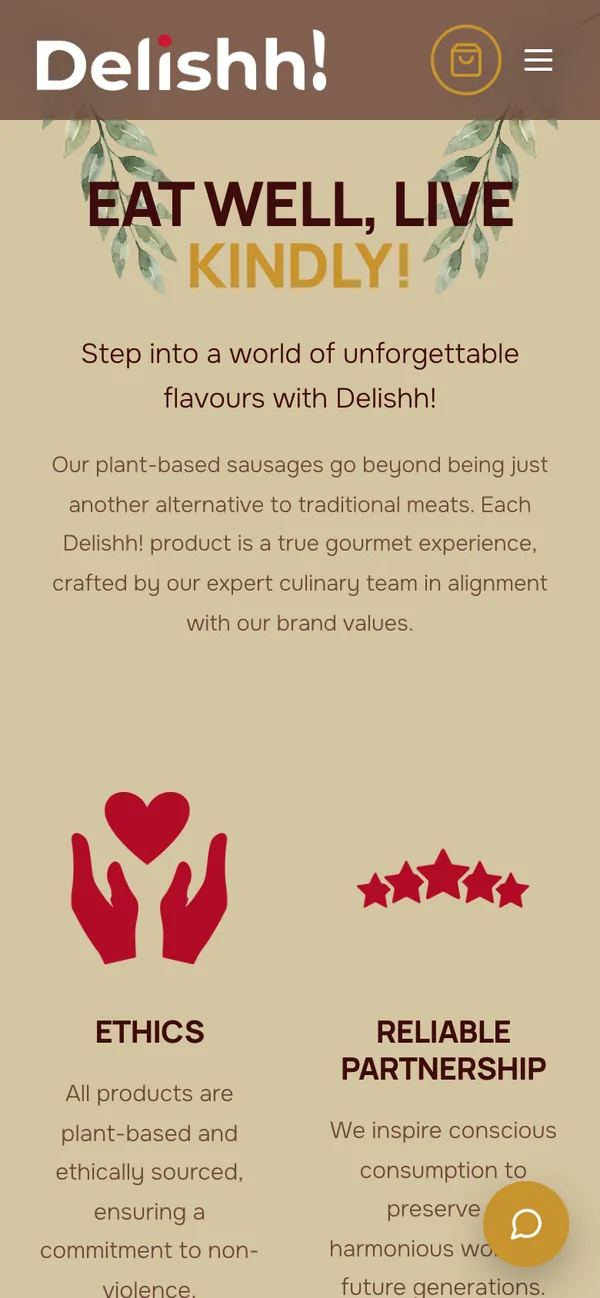 Delishh: Eat well, live kindly (phone)