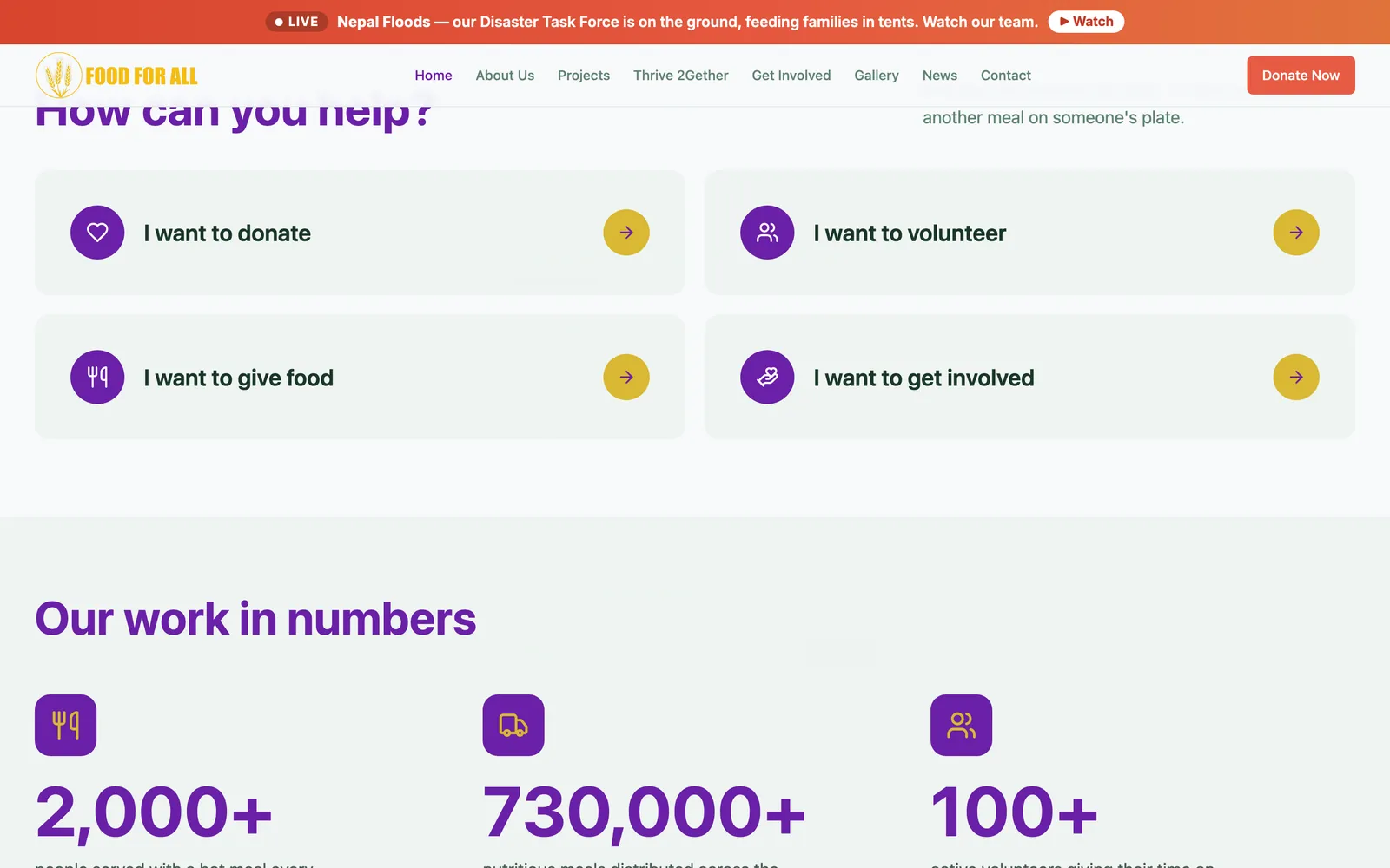 Food For All: Pick your way to help