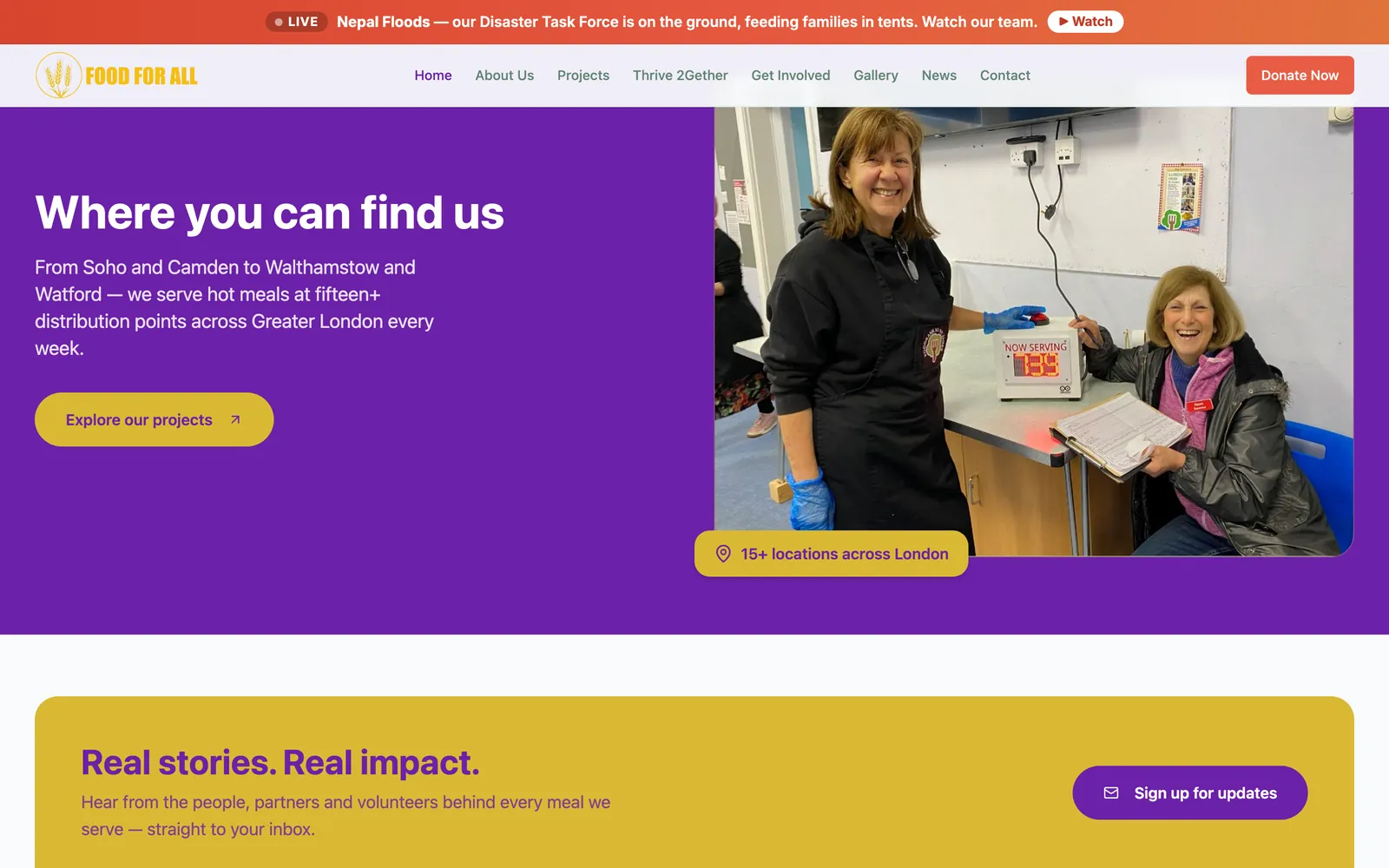 Food For All: Where the meals happen