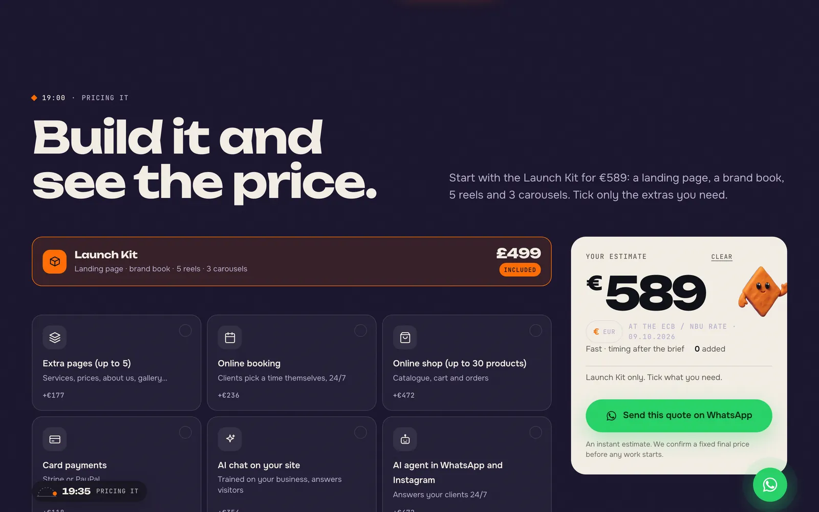 Gainers Studio: A calculator that sends itself