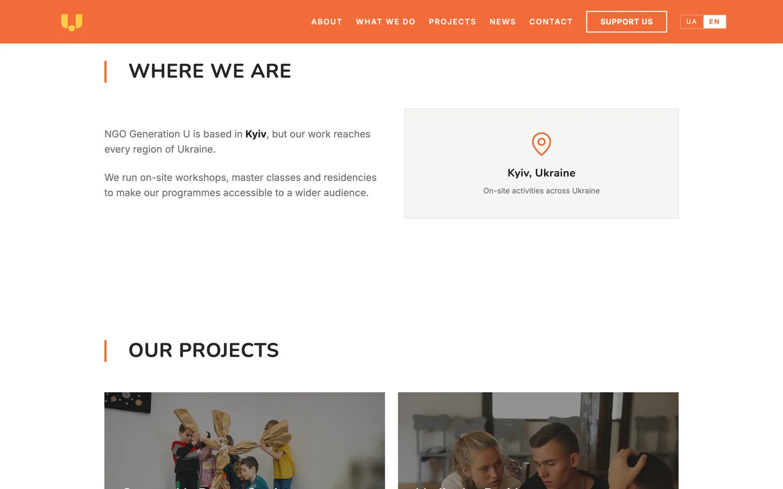 Generation U: Based in Kyiv, working nationwide