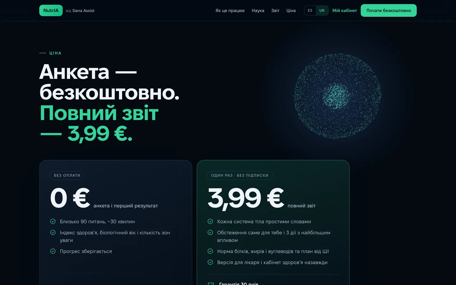 NutrIA: Free first, then 3,99 €