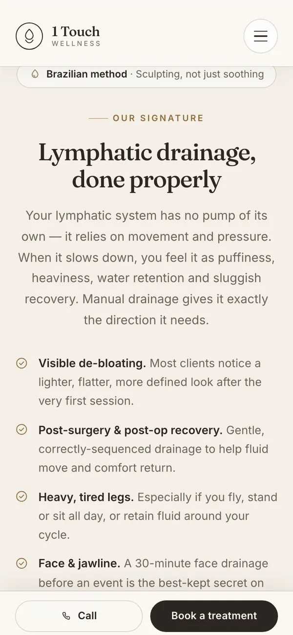 One Touch Wellness: The signature treatment, explained (phone)